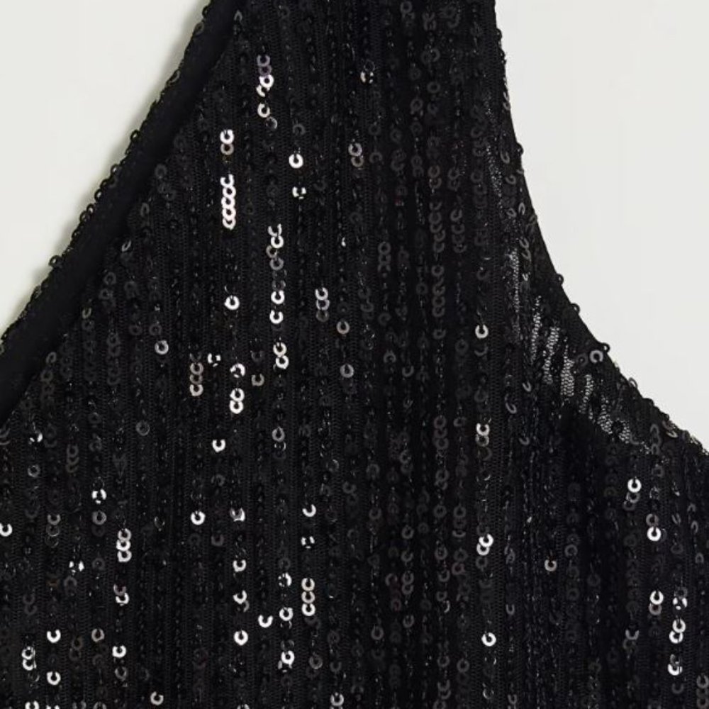 NWT‎ LOFT Women's Sparkle Sequin Swingy Tank Shell - Picture 2 of 2